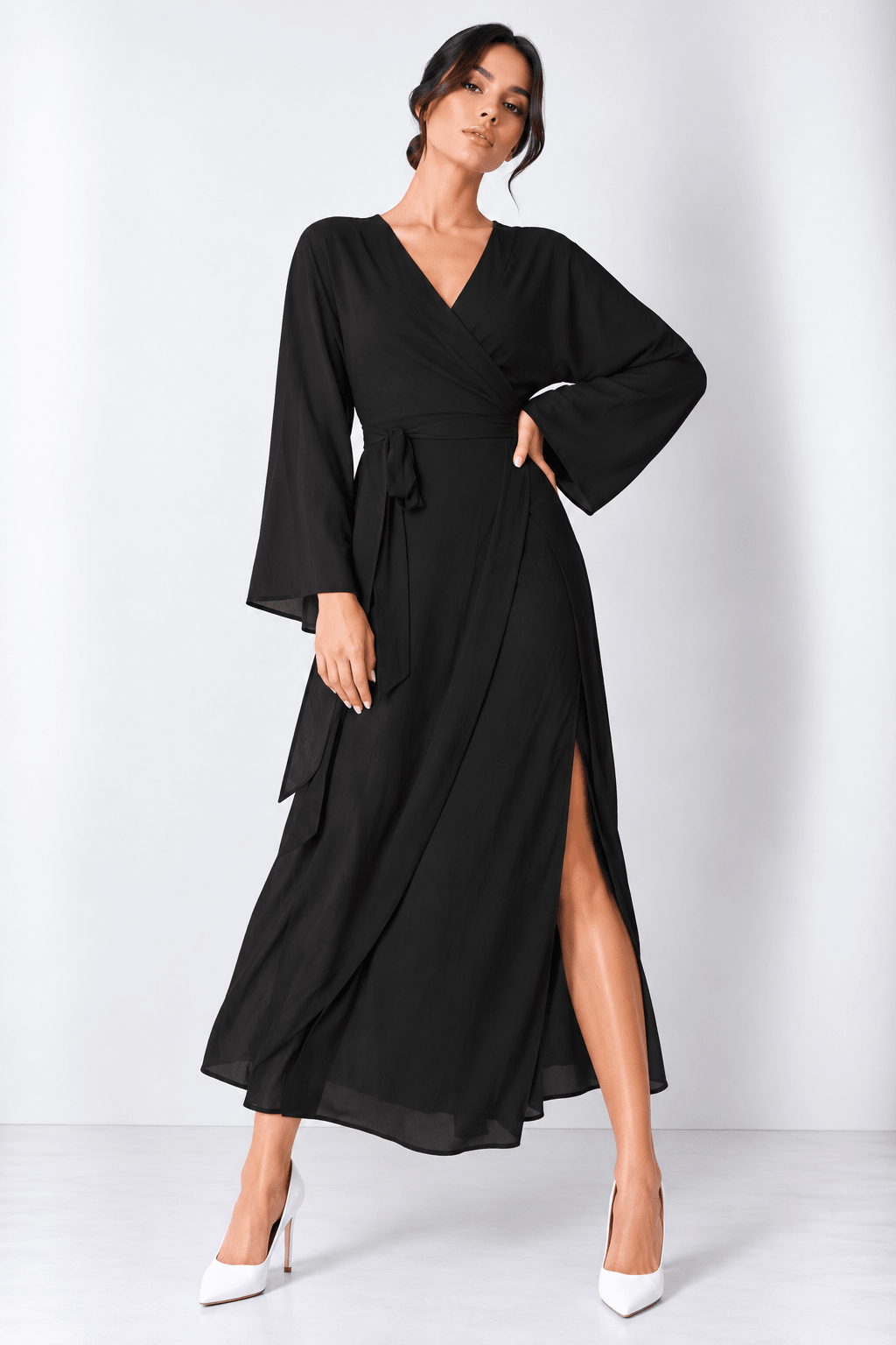 BUYBACK - Chiffon Wrap Dress - EMMYDEVEAUX