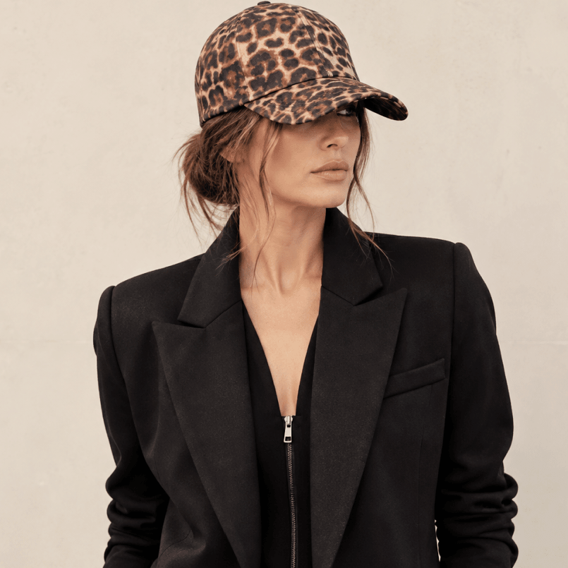 Leopard Canvas Hat - EMMYDEVEAUX