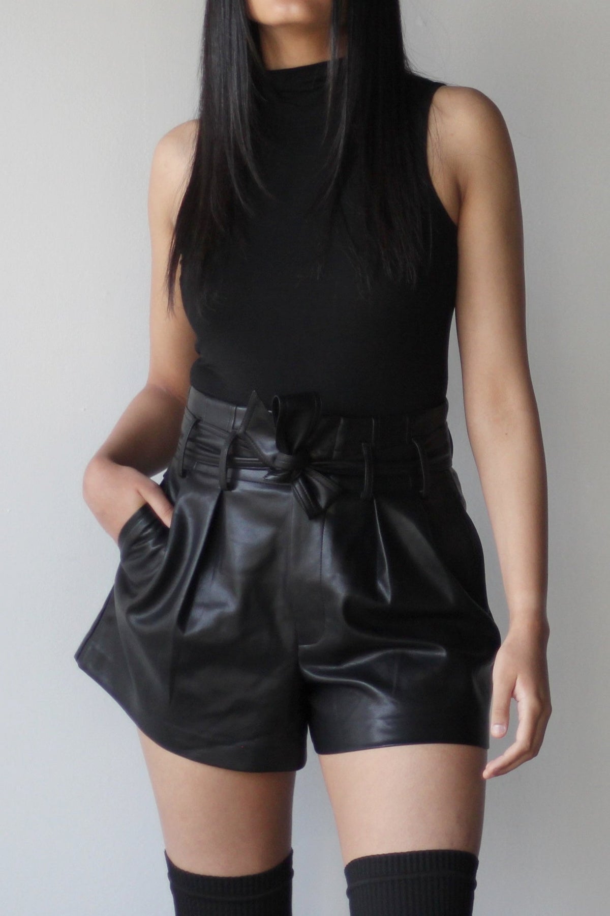 Pleather Shorts - EMMYDEVEAUX