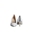 White Croc Pumps - EMMYDEVEAUX