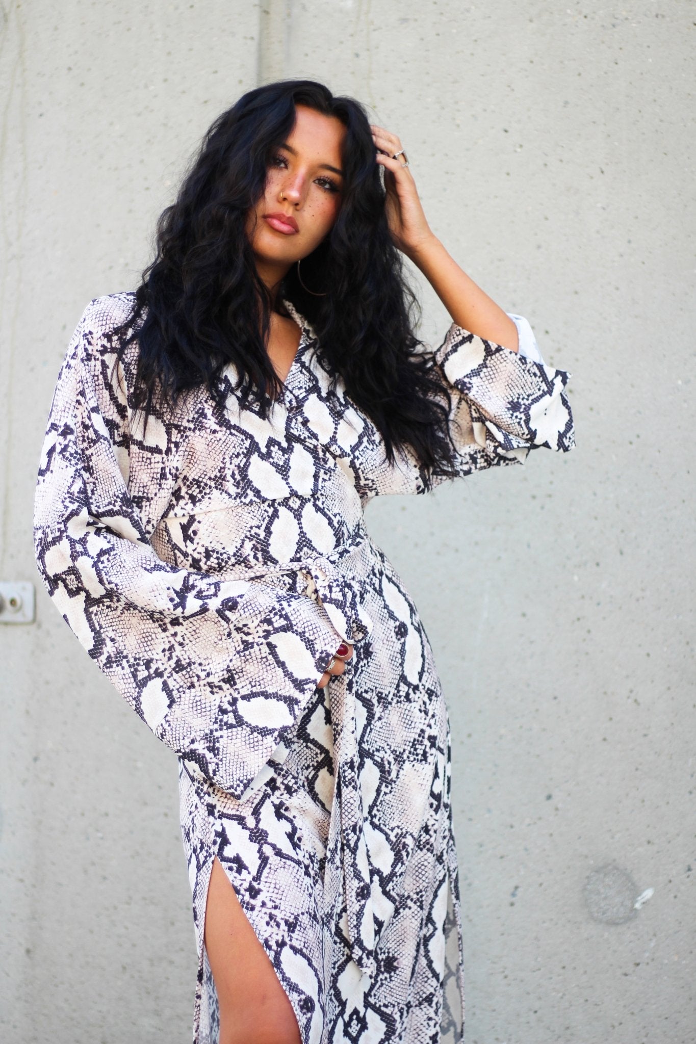 Chiffon Wrap Dress - EMMYDEVEAUX
