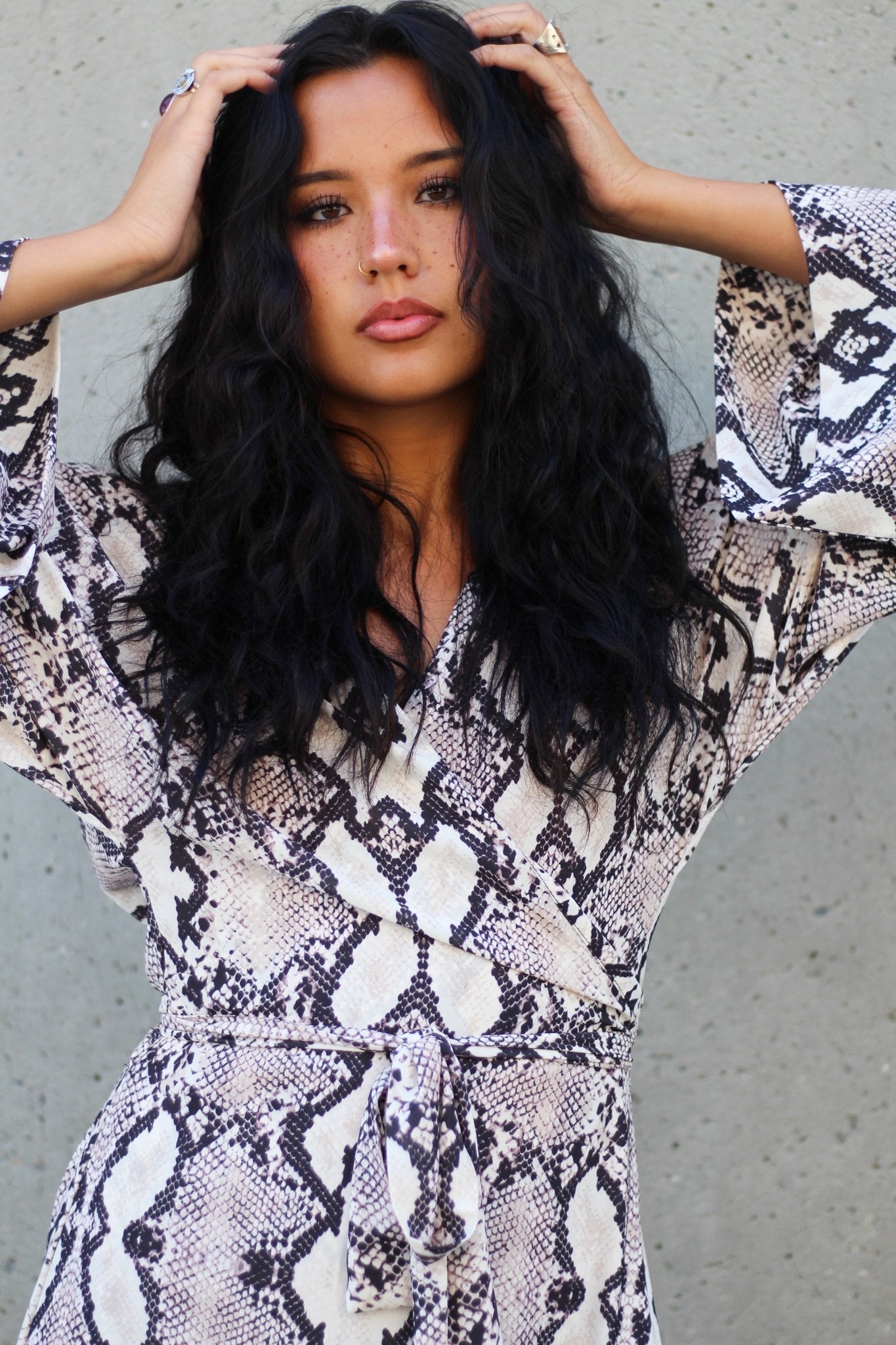 Chiffon Wrap Dress - EMMYDEVEAUX