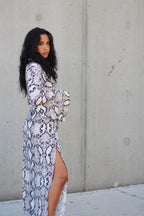 Chiffon Wrap Dress - EMMYDEVEAUX