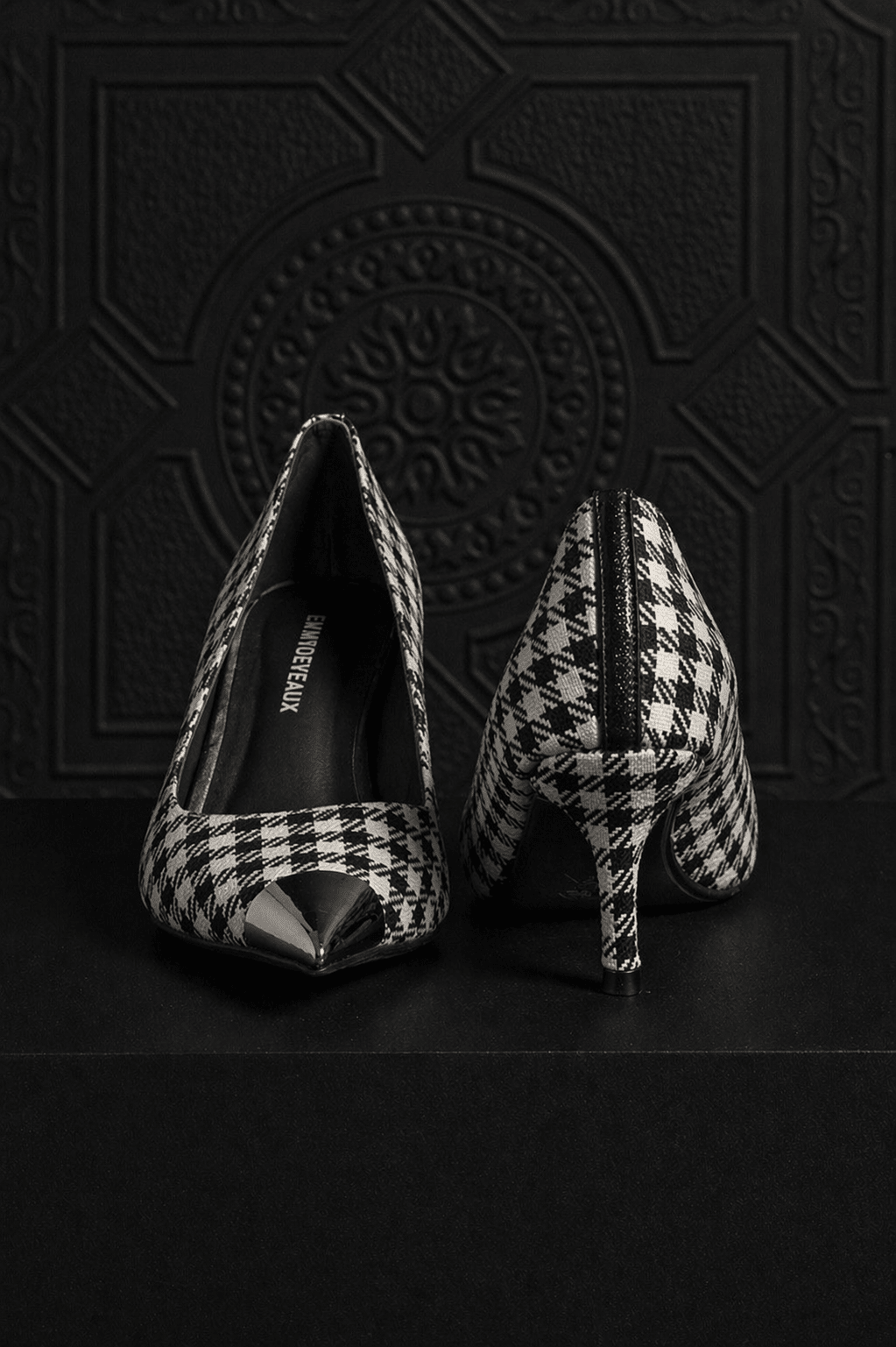 Harper Heel Houndstooth - EMMYDEVEAUX