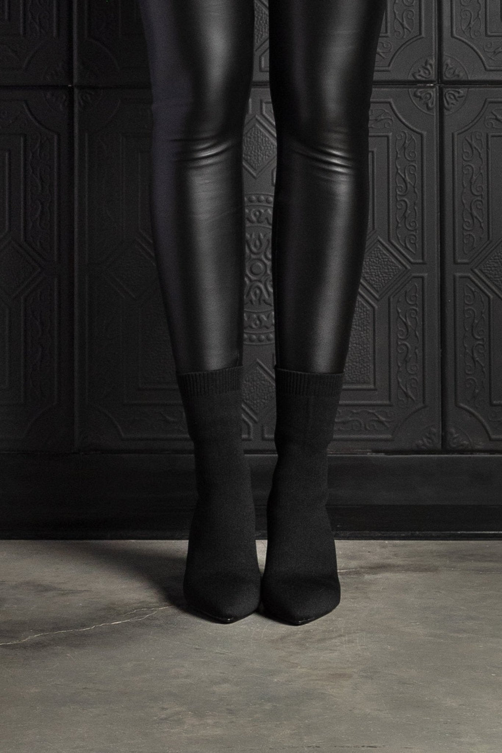 Harper Heel Stretch Sock Boot - EMMYDEVEAUX