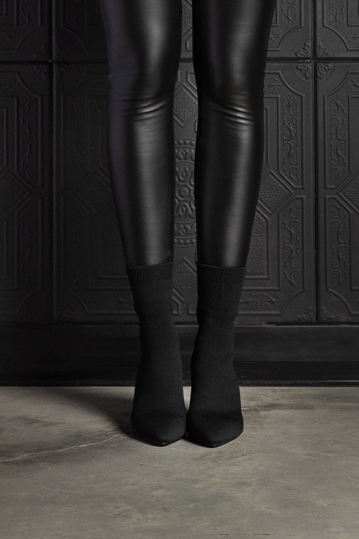 Harper Heel Stretch Sock Boot - EMMYDEVEAUX