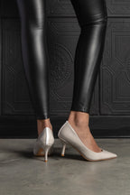 Harper Heel Taupe - EMMYDEVEAUX