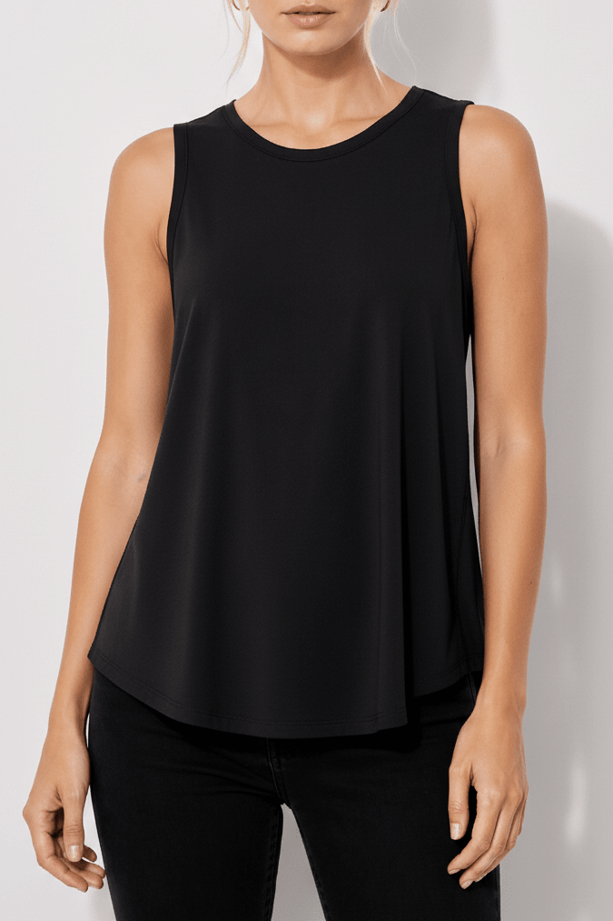 High Neck Boyfriend Tank - EMMYDEVEAUX
