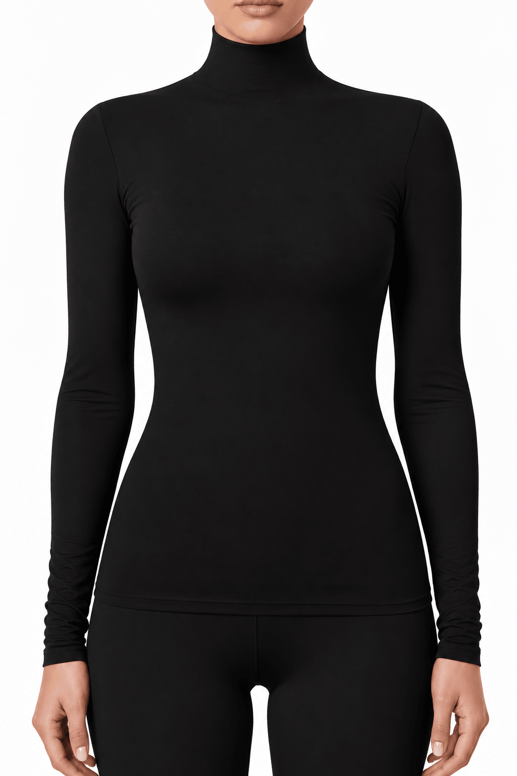 Long Sleeved Turtleneck Shirt - EMMYDEVEAUX