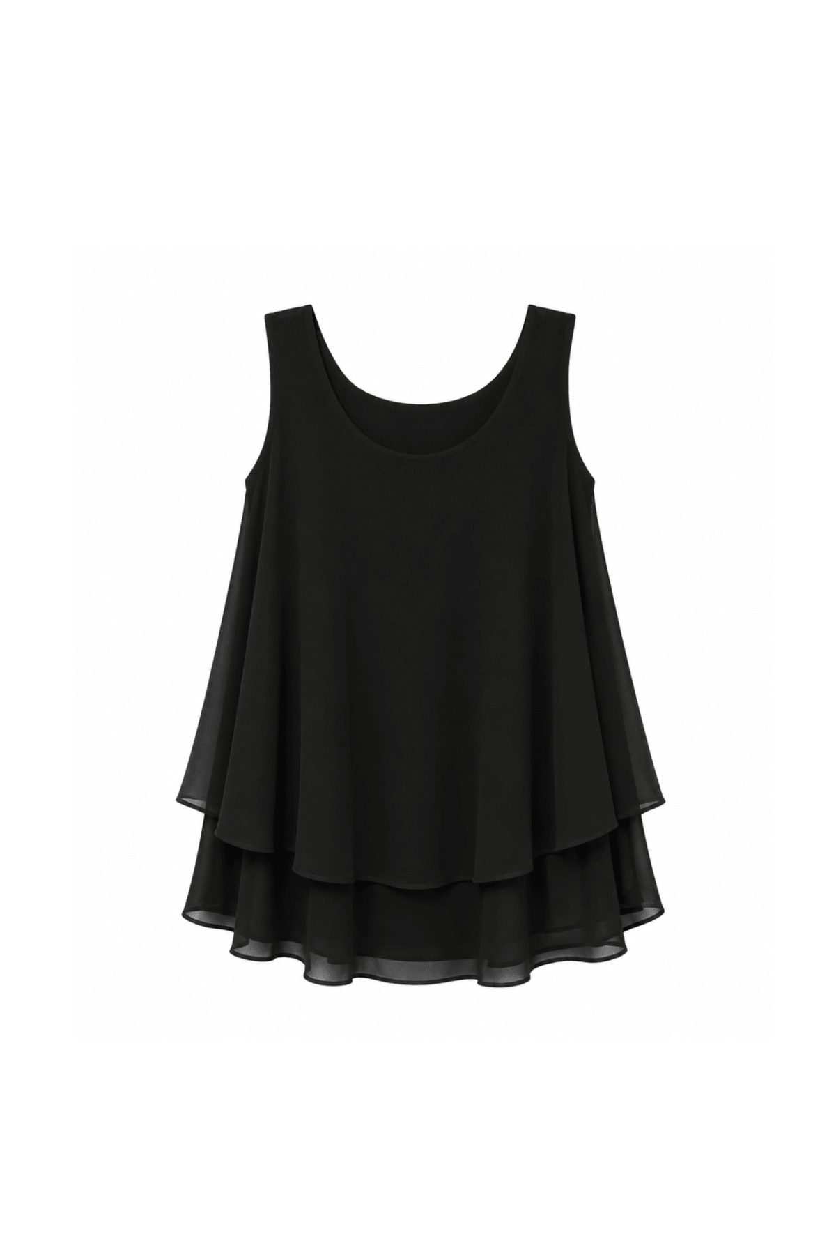 Modal Lined Chiffon Tank - EMMYDEVEAUX