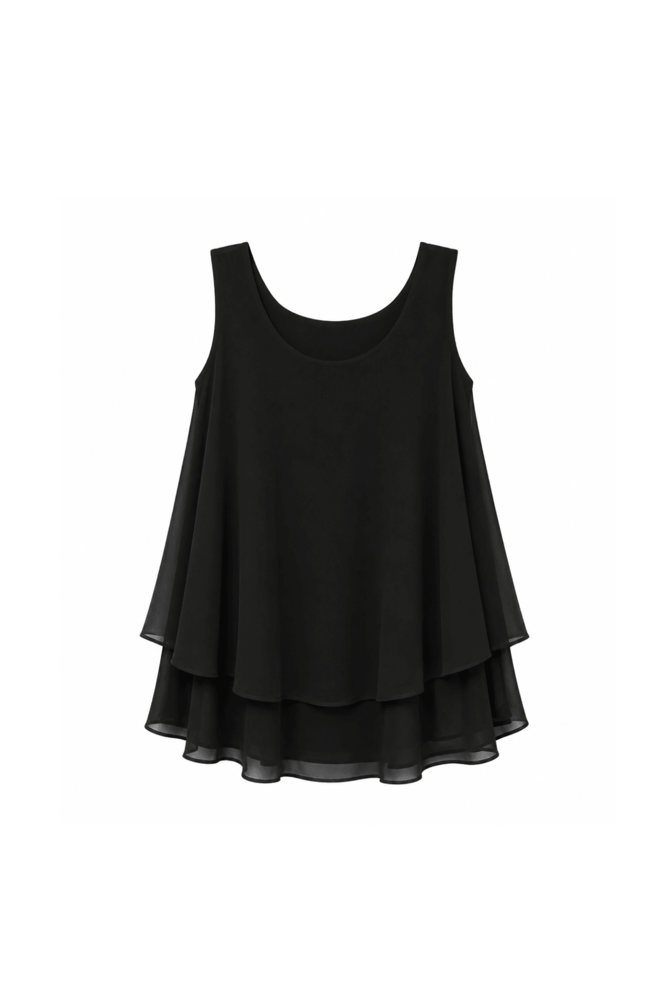 Modal Lined Chiffon Tank - EMMYDEVEAUX