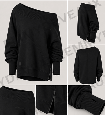 Off The Shoulder Sweatshirt - EMMYDEVEAUX