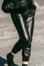 Pleather Joggers - EMMYDEVEAUX
