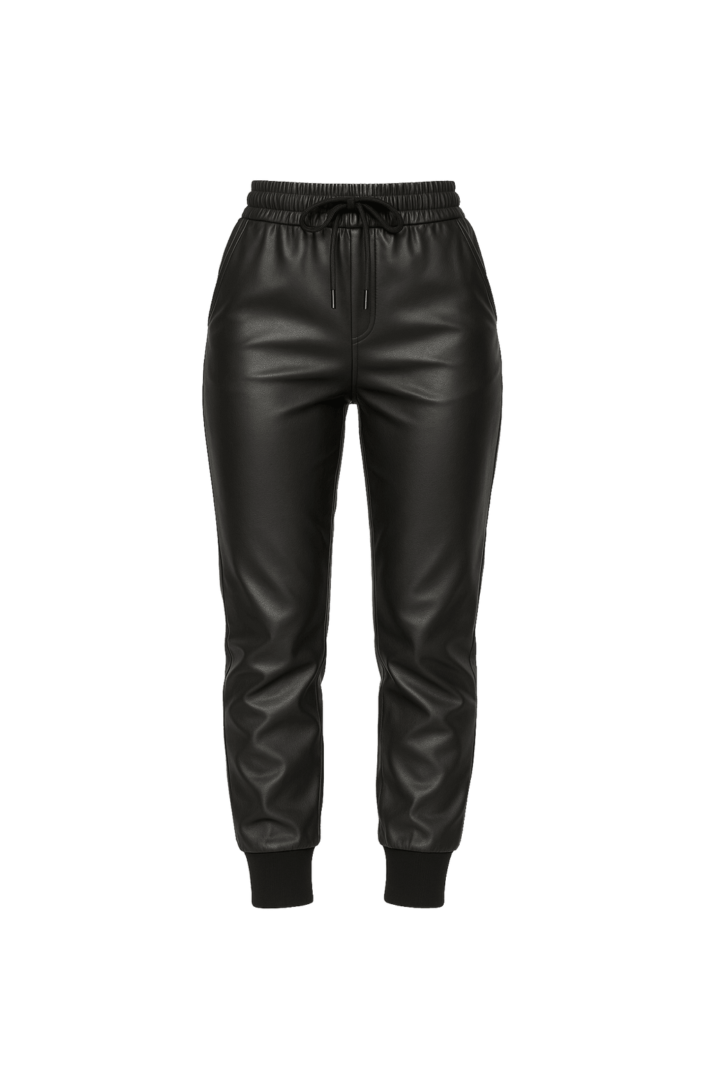Pleather Joggers - EMMYDEVEAUX