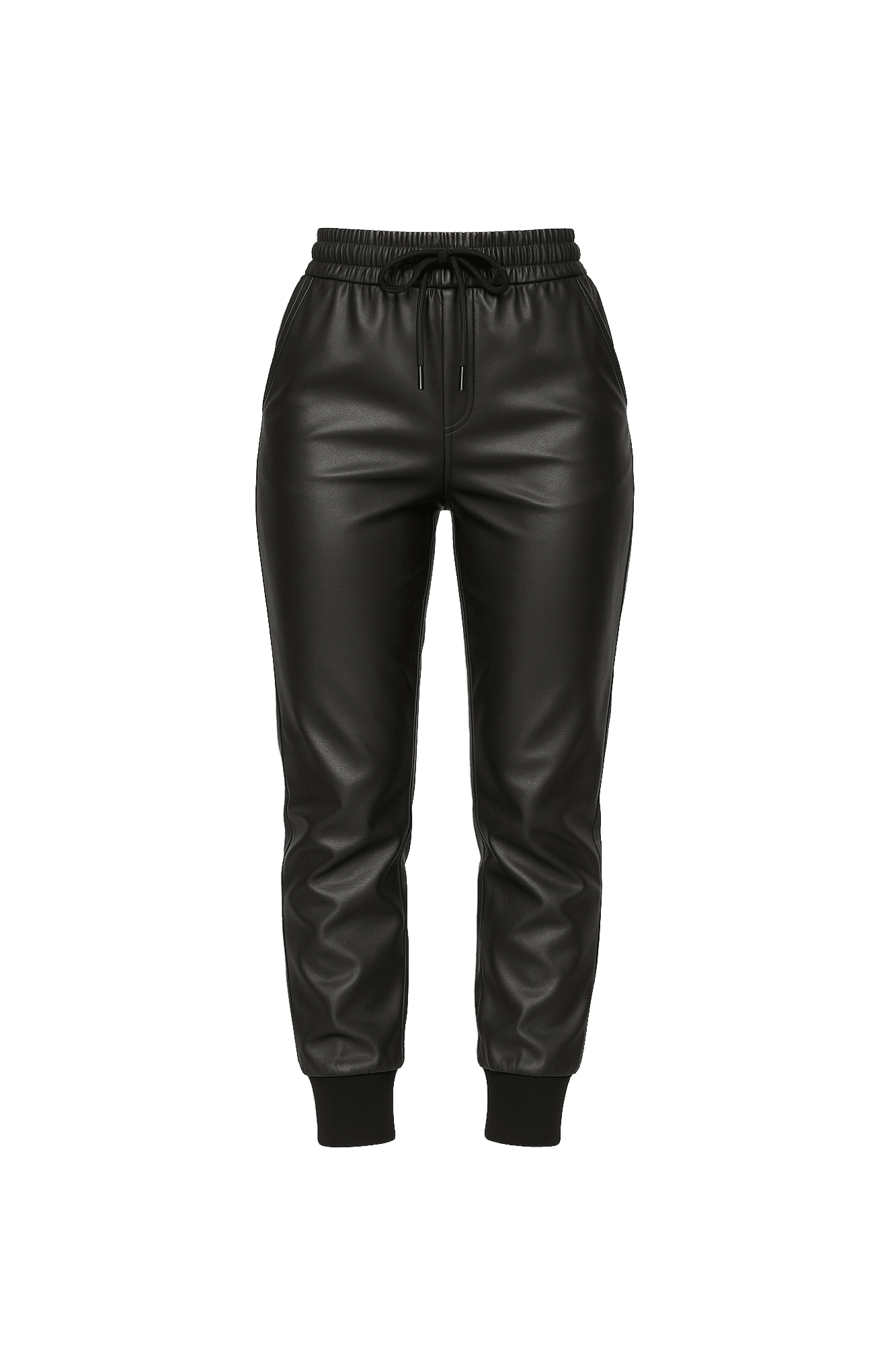 Pleather Joggers - EMMYDEVEAUX