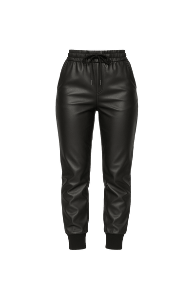Pleather Joggers - EMMYDEVEAUX