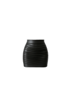Pleather Ruched Mini Skirt - EMMYDEVEAUX
