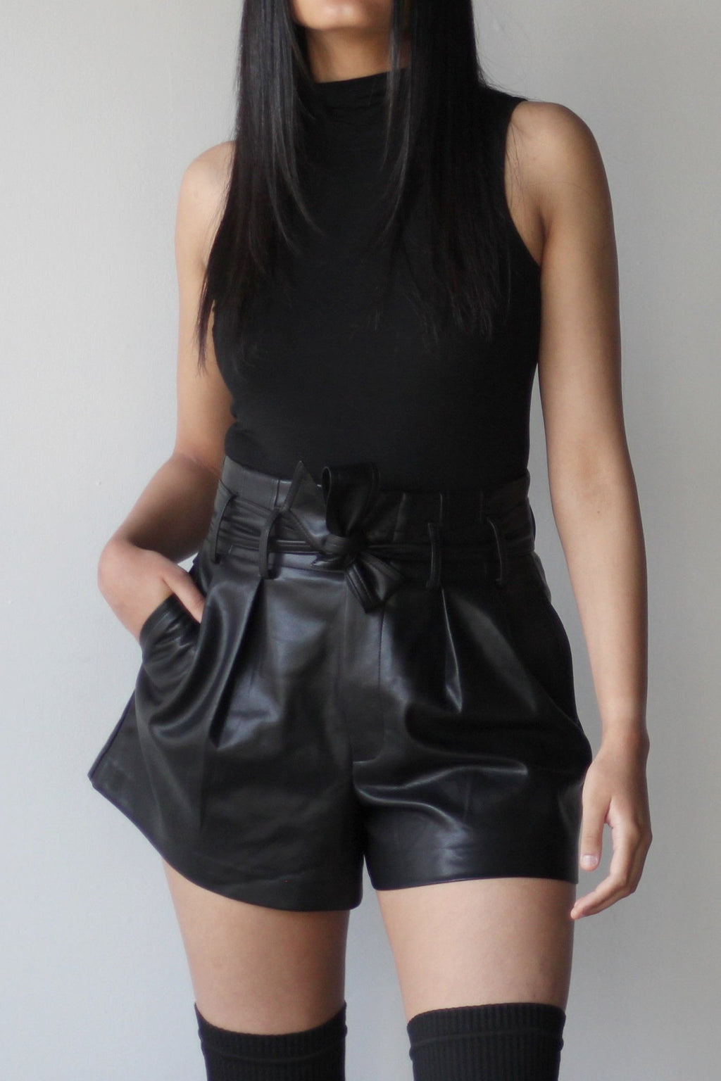 Pleather Shorts - EMMYDEVEAUX