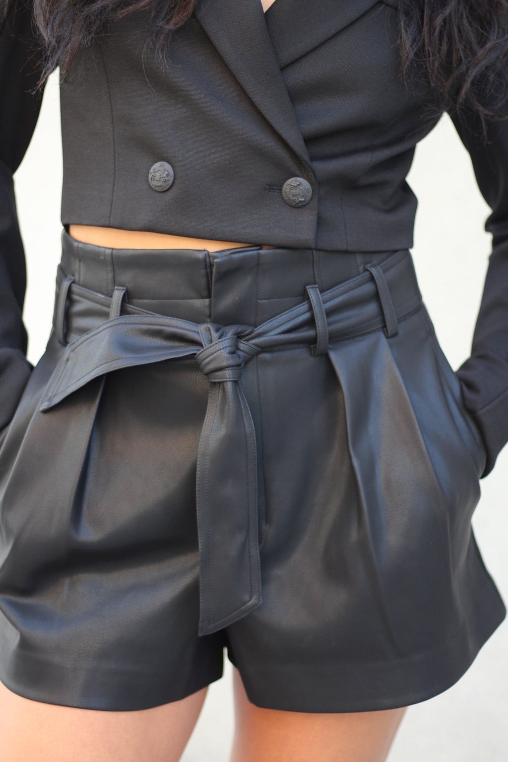 Pleather Shorts - EMMYDEVEAUX