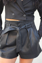 Pleather Shorts - EMMYDEVEAUX