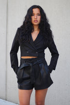 Pleather Shorts - EMMYDEVEAUX