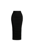 Ruched Maxi Skirt - EMMYDEVEAUX