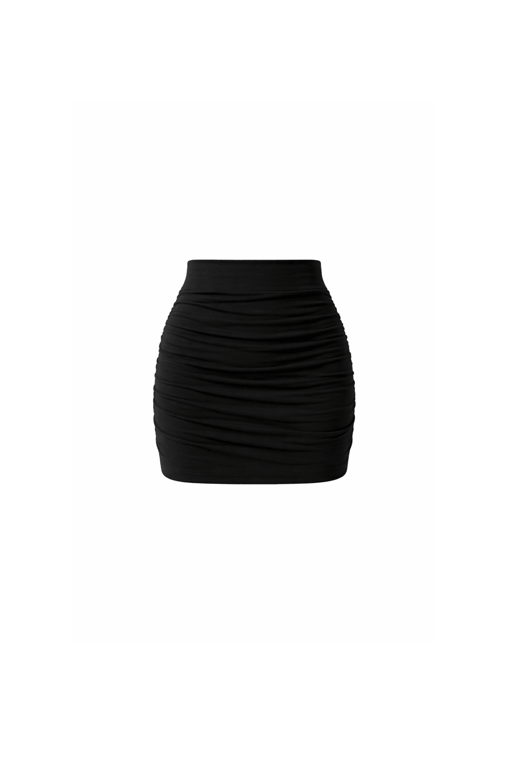 Ruched Mini Skirt - EMMYDEVEAUX
