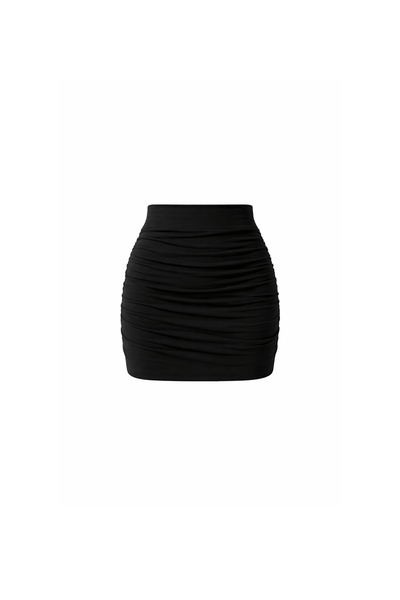 Ruched Mini Skirt - EMMYDEVEAUX