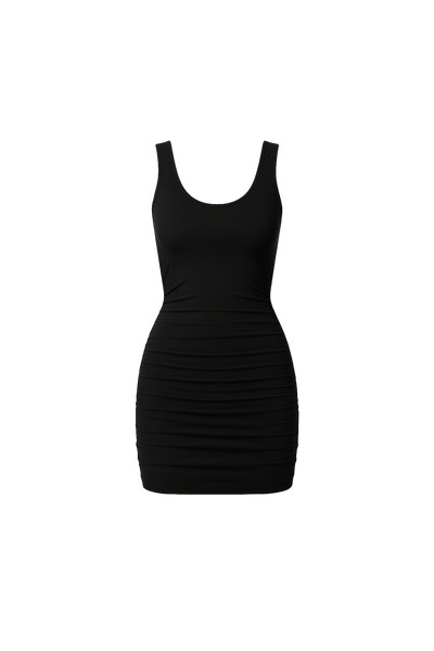 Ruched Tank Mini Dress - EMMYDEVEAUX