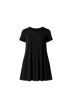 Short Sleeve Pocket Mini Dress - EMMYDEVEAUX