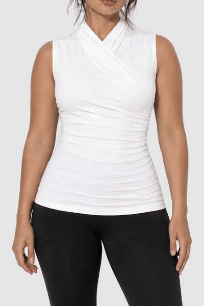 Sleeveless Crossover Tank
