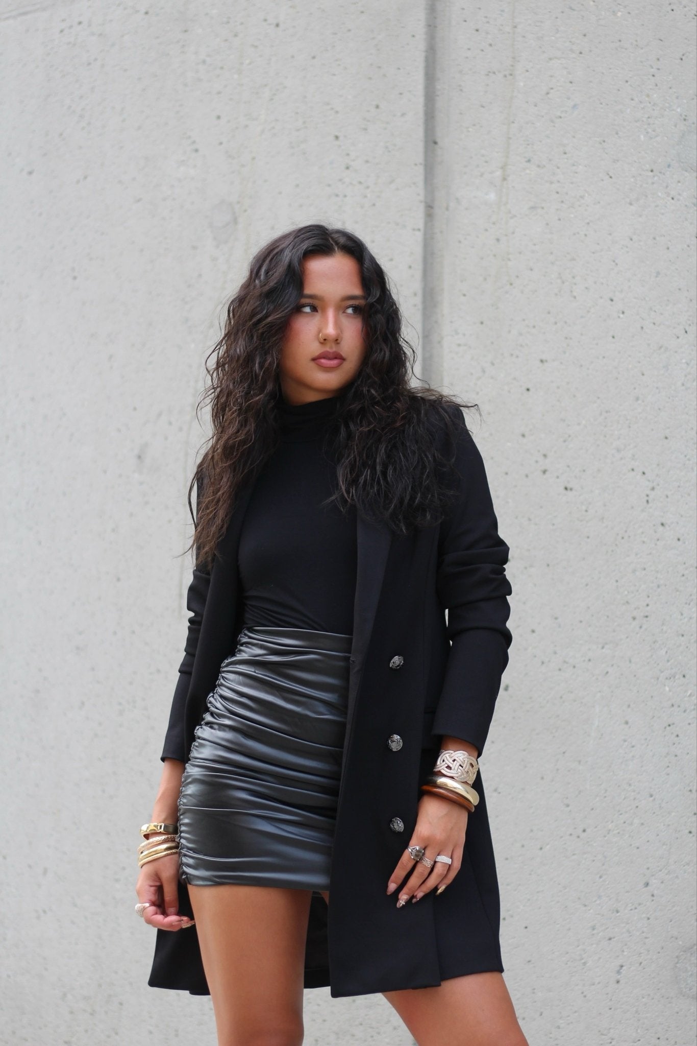 Sleeveless Turtleneck Bodysuit - EMMYDEVEAUX