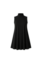Sleeveless Turtleneck Pocket Dress - EMMYDEVEAUX