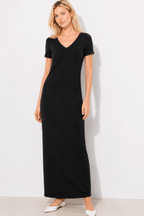 V-Neck Maxi Dress - EMMYDEVEAUX