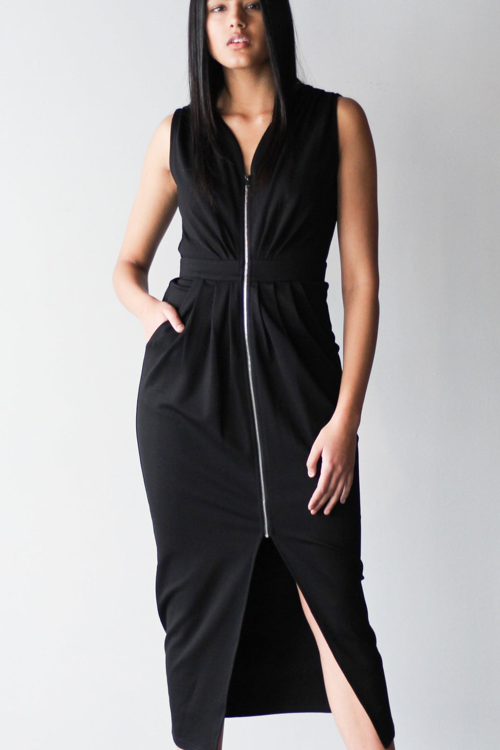 Zipper Dress - EMMYDEVEAUX