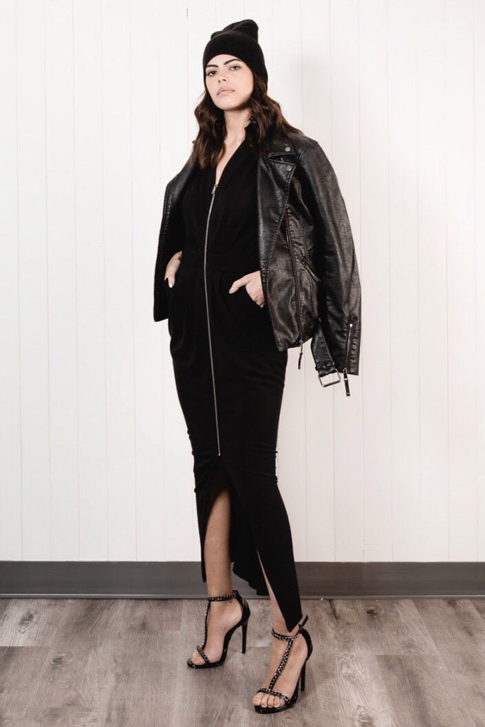 Zipper Dress - EMMYDEVEAUX
